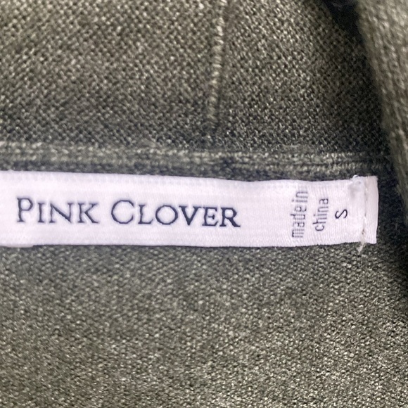 Pink clover from stitch Fix Exclusive green open front cardigan size small NWT - Picture 4 of 9